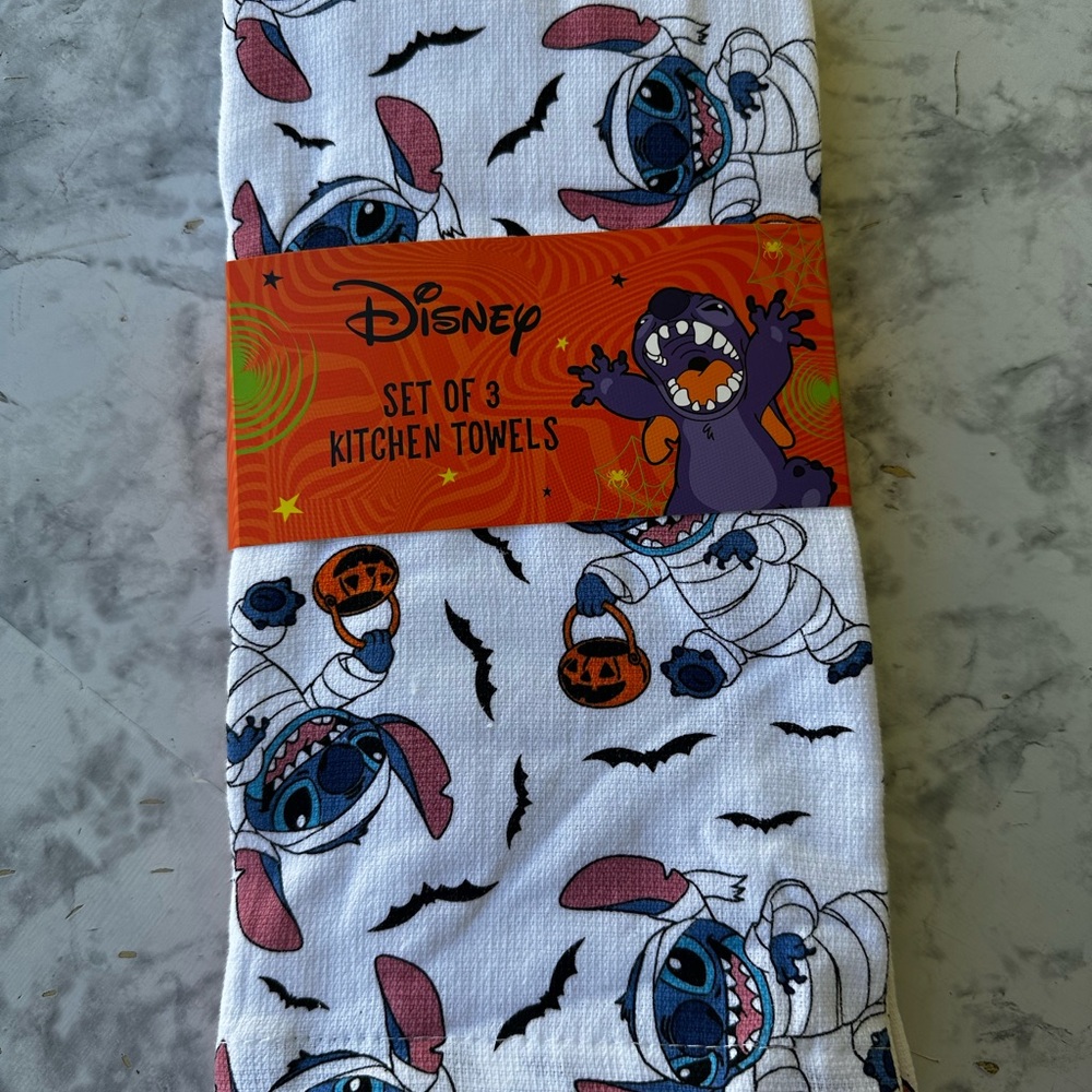 Disney Halloween Stitch 3pk. Kitchen Towels